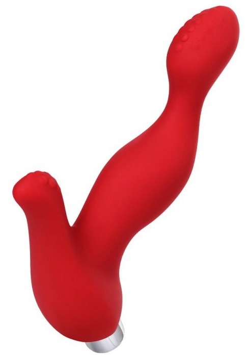 Красный силиконовый вибростимулятор простаты Proman - 12,5 см. - ToyFa - в Майкопе купить с доставкой
