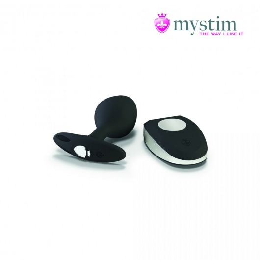 Черная пробка Mystim Rocking Vibe S с возможностью подключения к электростимулятору - 9,7 см. - MyStim - купить с доставкой в Майкопе