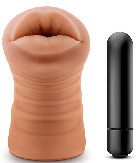 Кофейный мастурбатор-ротик Isabella - Blush Novelties - в Майкопе купить с доставкой