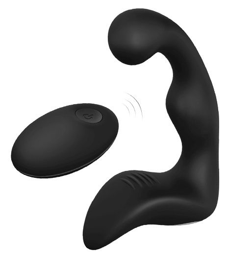 Черный вибромассажер простаты REMOTE BOOTY PLEASER - Dream Toys - в Майкопе купить с доставкой