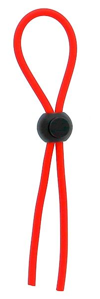 Красное эрекционное лассо с одной бусинкой-утяжкой STRETCHY THICK LASSO - Dream Toys - в Майкопе купить с доставкой