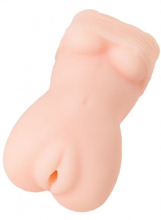 Телесный мастурбатор в виде женской фигурки - Toyfa Basic - в Майкопе купить с доставкой