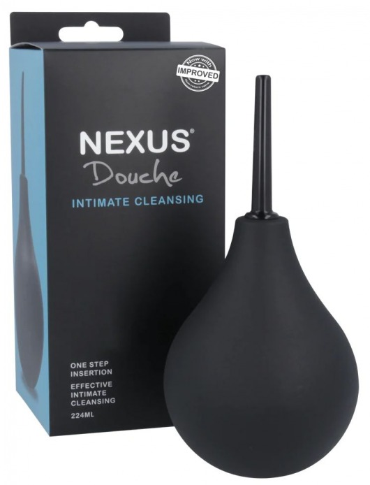 Черный анальный душ с обратным клапаном Non Return Valve Anal Douche - Nexus Range - купить с доставкой в Майкопе
