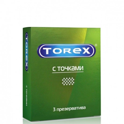 Текстурированные презервативы Torex  С точками  - 3 шт. - Torex - купить с доставкой в Майкопе