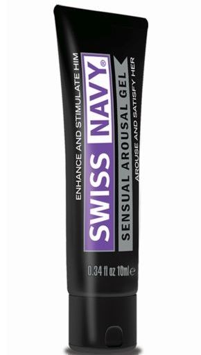 Возбуждающий гель-лубрикант на водной основе Sensual Arousal Lubricant - 10 мл. - Swiss navy - купить с доставкой в Майкопе