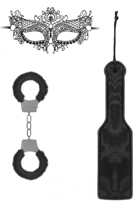 Черный игровой набор Introductory Bondage Kit №4 - Shots Media BV - купить с доставкой в Майкопе