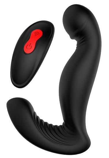 Черный вибромассажер простаты SWIRLING P-PLEASER - Dream Toys - в Майкопе купить с доставкой