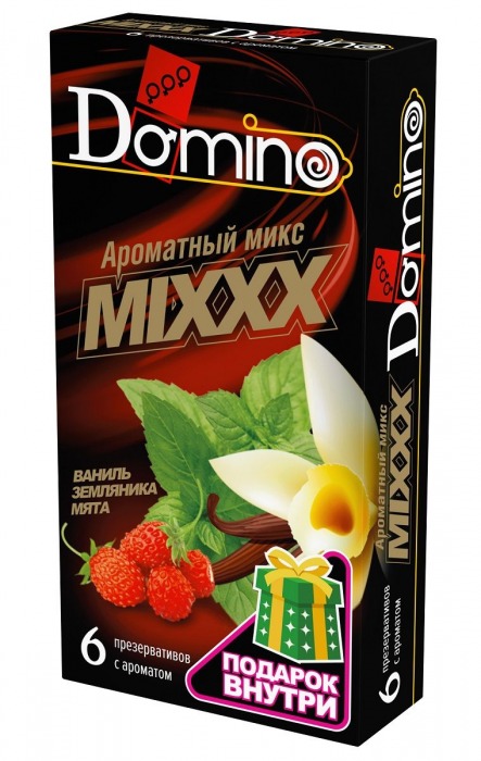 Ароматизированные презервативы DOMINO  Ароматный микс  - 6 шт. - Domino - купить с доставкой в Майкопе