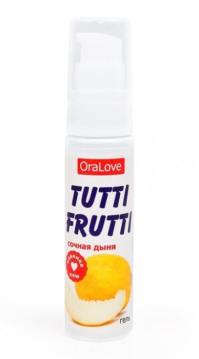 Гель-смазка Tutti-frutti со вкусом сочной дыни - 30 гр. - Биоритм - купить с доставкой в Майкопе