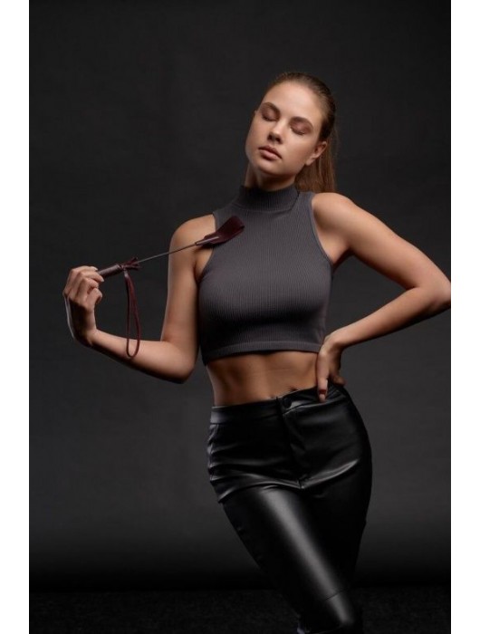 Бордовый стек Ladys Arsenal - 24 см. - БДСМ Арсенал - купить с доставкой в Майкопе