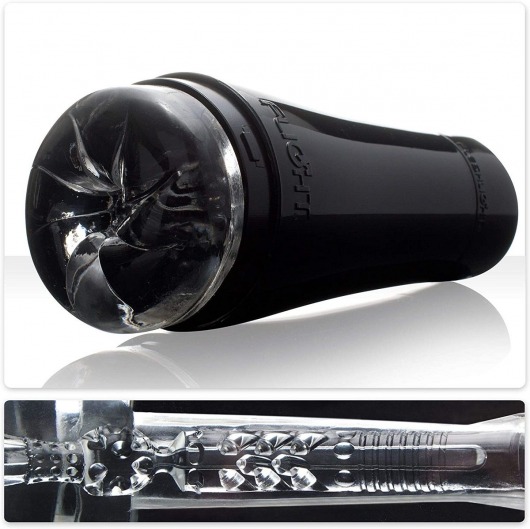 Черный мастурбатор-анус Fleshlight - Flight Pilot - Fleshlight - в Майкопе купить с доставкой