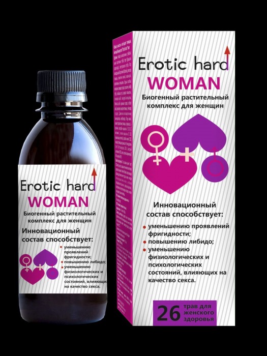 Женский биогенный концентрат для повышения либидо Erotic hard Woman - 250 мл. - Erotic Hard - купить с доставкой в Майкопе