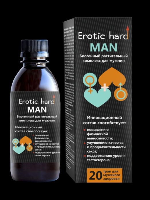 Мужской биогенный концентрат для усиления эрекции Erotic hard Man - 250 мл. - Erotic Hard - купить с доставкой в Майкопе