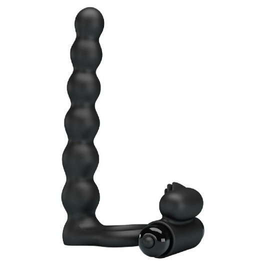 Черная насадка для двойной стимуляции Hercules Penis Sheath III - 15,3 см. - Baile - купить с доставкой в Майкопе