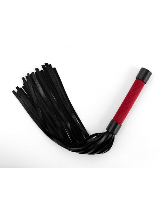 Красно-черная плеть My Rules - 43 см. - БДСМ Арсенал - купить с доставкой в Майкопе