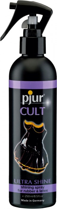 Спрей для ухода за одеждой из латекса pjur CULT Ultra Shine - 250 мл. - Pjur - купить с доставкой в Майкопе
