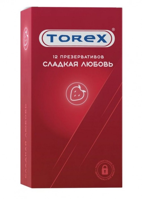 Презервативы Torex  Сладкая любовь  с ароматом клубники - 12 шт. - Torex - купить с доставкой в Майкопе