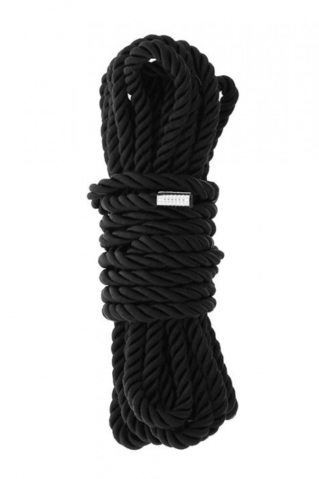 Черная веревка для шибари DELUXE BONDAGE ROPE - 5 м. - Dream Toys - купить с доставкой в Майкопе