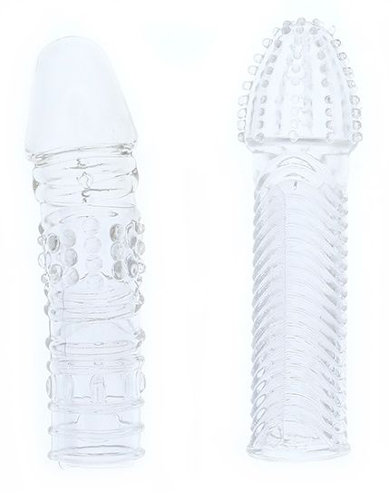 Комплект из 2 прозрачных насадок на пенис PENIS EXTENDER PACK - Dream Toys - в Майкопе купить с доставкой