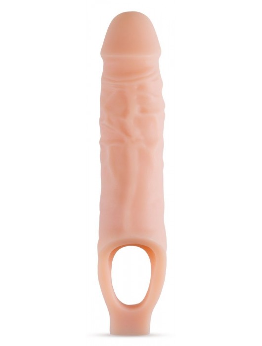 Телесный реалистичный фаллоудлинитель 9 Inch Silicone Cock Sheath Penis Extender - 22,86 см. - Blush Novelties - в Майкопе купить с доставкой