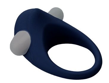 Гладкое синее эрекционное виброкольцо STIMU RING - Dream Toys - в Майкопе купить с доставкой