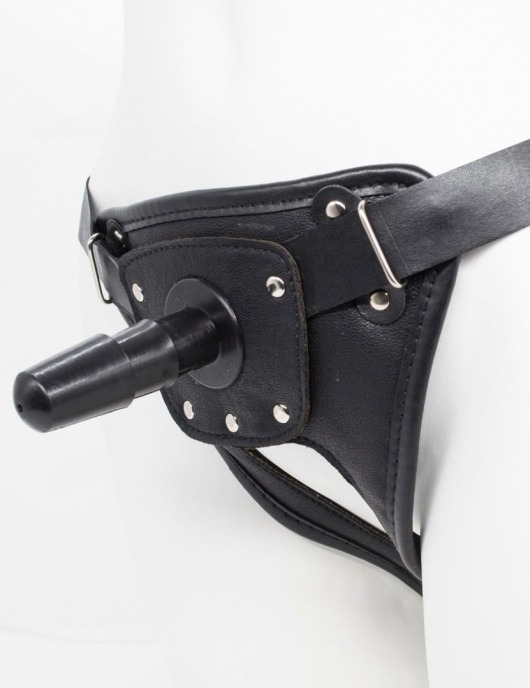 Черный пояс для насадок CLASS STRAP Restyling - LOVETOY (А-Полимер) - купить с доставкой в Майкопе