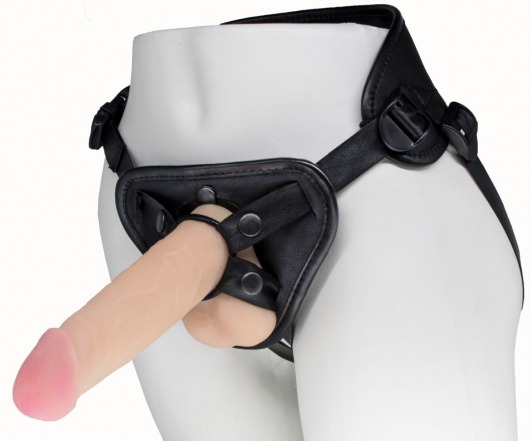 Пояс харнесс BEST UNI strap с 2 насадками - 18 и 22 см. - LOVETOY (А-Полимер) - купить с доставкой в Майкопе