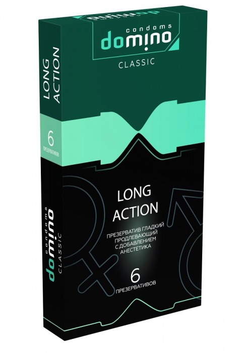 Презервативы с пролонгирующим эффектом DOMINO Classic Long action - 6 шт. - Domino - купить с доставкой в Майкопе