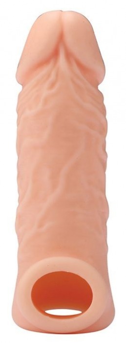 Телесная насадка EXTENDER WITH BALL STRAP 5.5 - 14 см. - Dream Toys - в Майкопе купить с доставкой