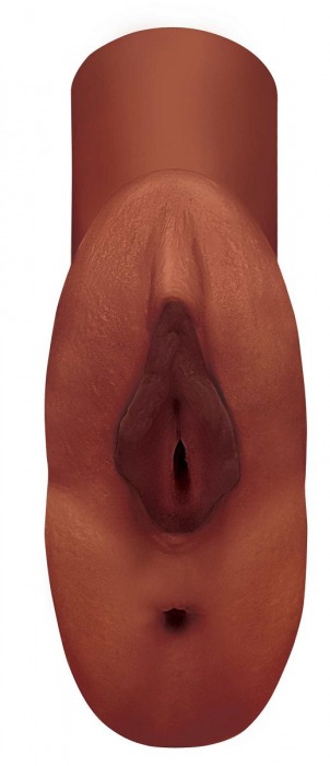 Коричневый мастурбатор Perfect Pussy Double Stroker - Pipedream - в Майкопе купить с доставкой