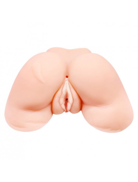 Телесная вибровагина Julie с 2 рабочими отверстиями - Baile - в Майкопе купить с доставкой