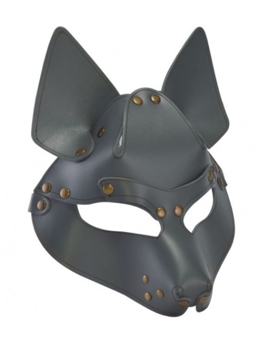 Серая маска Wolf с клепками - Sitabella - купить с доставкой в Майкопе