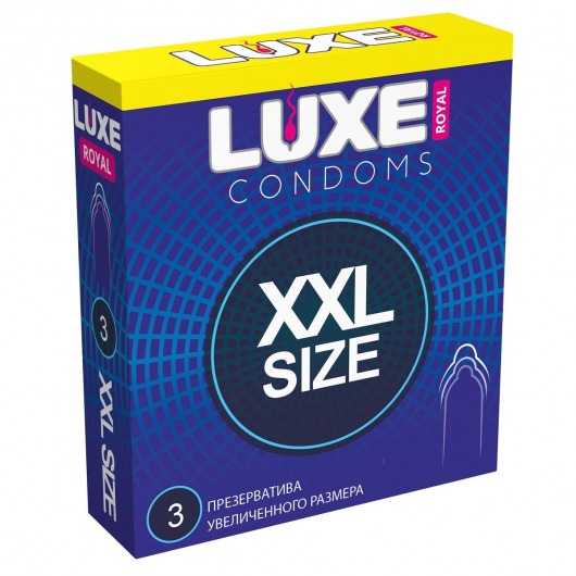 Презервативы увеличенного размера LUXE Royal XXL Size - 3 шт. - Luxe - купить с доставкой в Майкопе