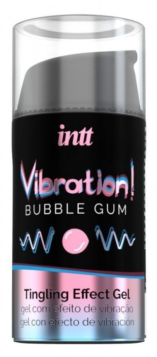 Жидкий интимный гель с эффектом вибрации Vibration! Bubble Gum - 15 мл. - INTT - купить с доставкой в Майкопе
