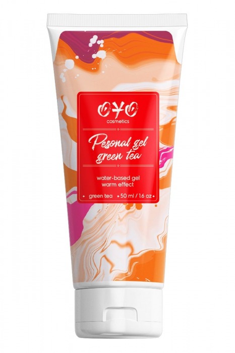 Интимная смазка на водной основе с согревающим эффектом OYO Personal Gel Green Tea - 50 мл. - OYO - купить с доставкой в Майкопе