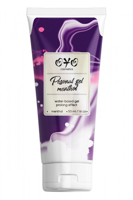 Интимная смазка на водной основе с пролонгирующим эффектом OYO Personal Gel Menthol - 50 мл. - OYO - купить с доставкой в Майкопе