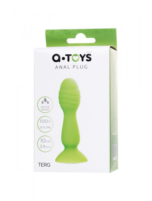 Зеленая анальная втулка Terg - 10 см. - A-toys