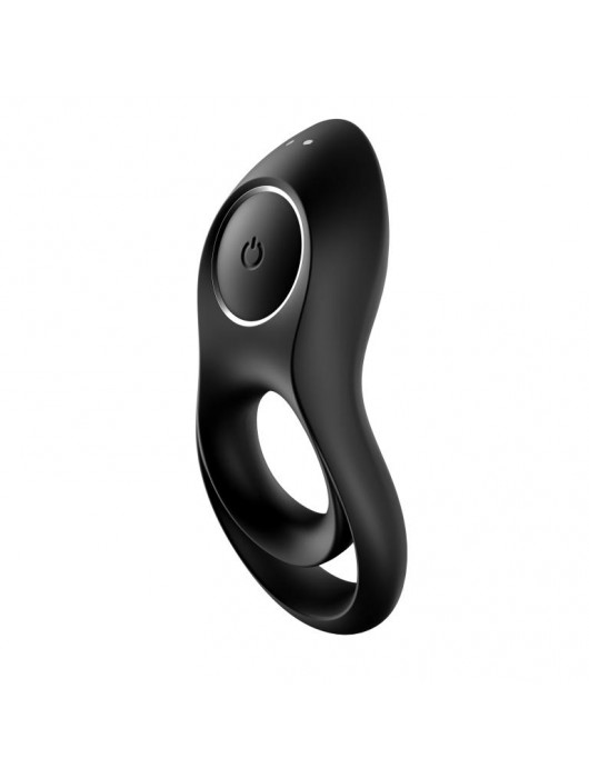 Черное эрекционное виброкольцо Legendary Duo - Satisfyer - в Майкопе купить с доставкой