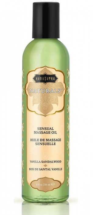 Массажное масло Naturals Vanilla Sandalwood с ароматом ванили и сандала - 236 мл. - Kama Sutra - купить с доставкой в Майкопе