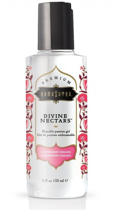 Гель-лубрикант на водной основе Divine Nectars Strawberry Dream с ароматом клубники - 150 мл. - Kama Sutra - купить с доставкой в Майкопе