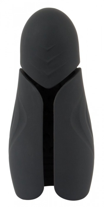 Черный силиконовый вибромастурбатор с нагревом Masturbator with 2 Functions - Orion - в Майкопе купить с доставкой