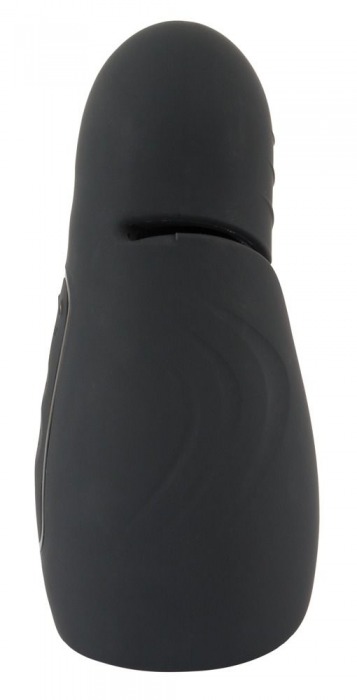 Черный силиконовый вибромастурбатор с нагревом Masturbator with 2 Functions - Orion - в Майкопе купить с доставкой