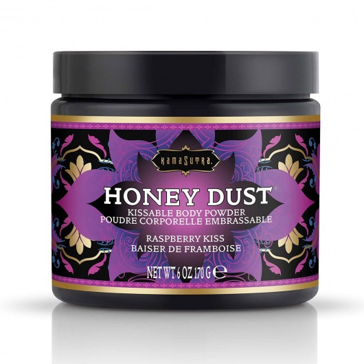 Пудра для тела Honey Dust Body Powder с ароматом малины - 170 гр. - Kama Sutra - купить с доставкой в Майкопе