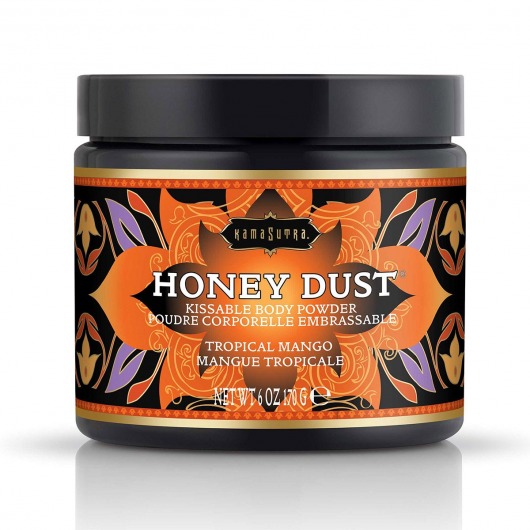 Пудра для тела Honey Dust Body Powder с ароматом манго - 170 гр. - Kama Sutra - купить с доставкой в Майкопе