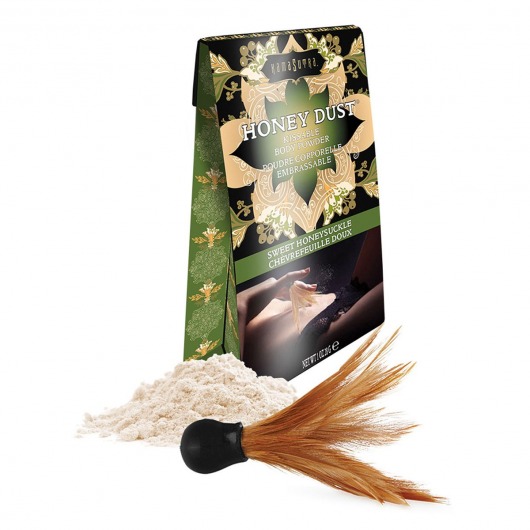 Пудра для тела Honey Dust Body Powder с ароматом жимолости - 28 гр. - Kama Sutra - купить с доставкой в Майкопе