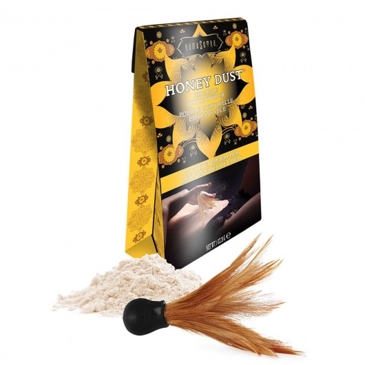 Пудра для тела Honey Dust Body Powder с ароматом кокоса и ананаса - 28 гр. - Kama Sutra - купить с доставкой в Майкопе