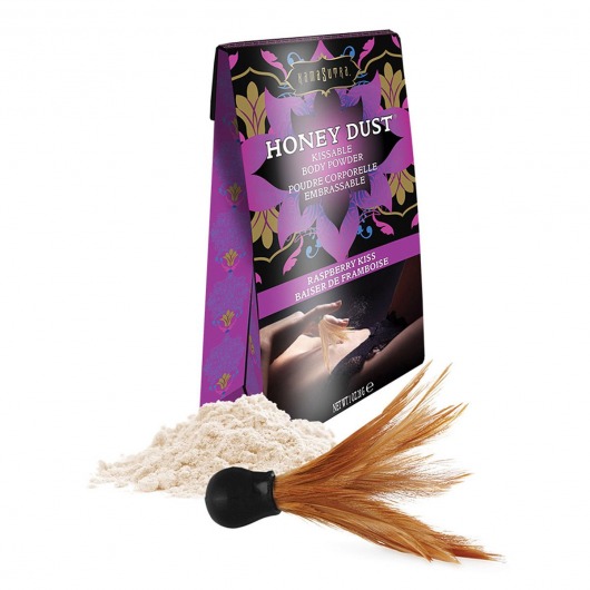 Пудра для тела Honey Dust Body Powder с ароматом малины - 28 гр. - Kama Sutra - купить с доставкой в Майкопе