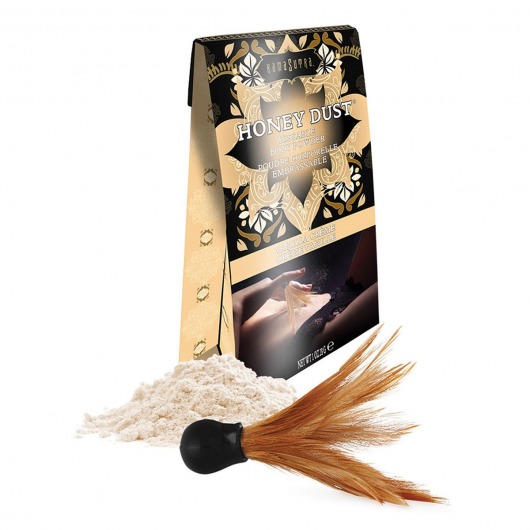 Пудра для тела Honey Dust Body Powder с ароматом ванили - 28 гр. - Kama Sutra - купить с доставкой в Майкопе