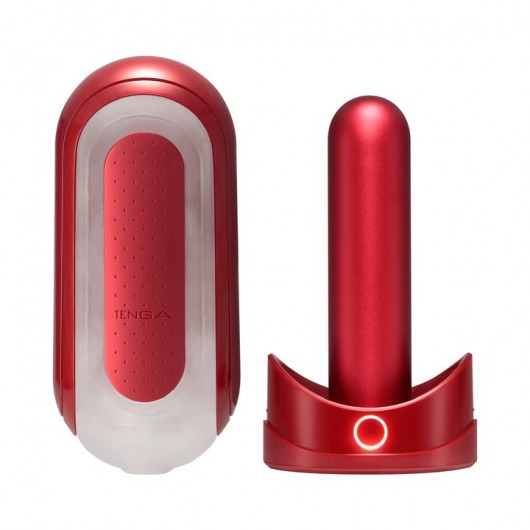 Красный мастурбатор Flip Zero Red   Warmer с подогревом - Tenga - в Майкопе купить с доставкой