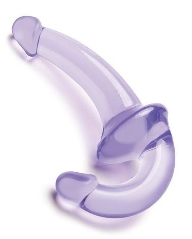 Фиолетовый безремневой страпон Strapless Strap-On - Lux Fetish - купить с доставкой в Майкопе